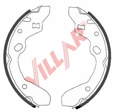Brake Shoe Set (629.0741)