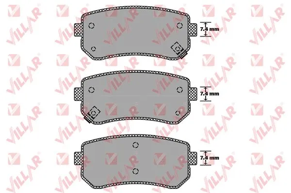 Brake Pad Set, disc brake (626.1411)