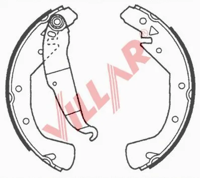Brake Shoe Set (629.0665)