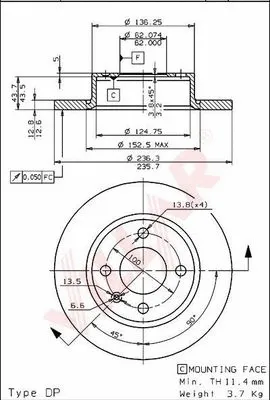 Brake Disc (628.1076)