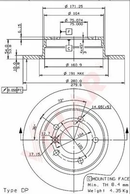 Brake Disc (628.1454)