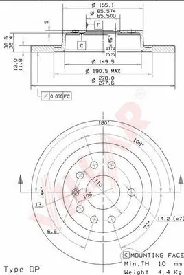Brake Disc (628.1819)