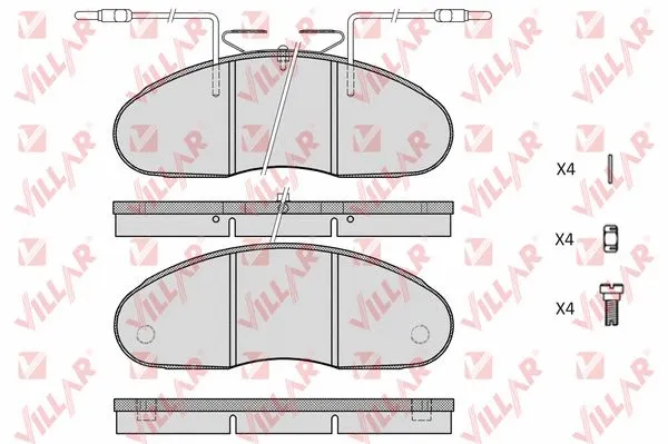 Brake Pad Set, disc brake (626.0580)