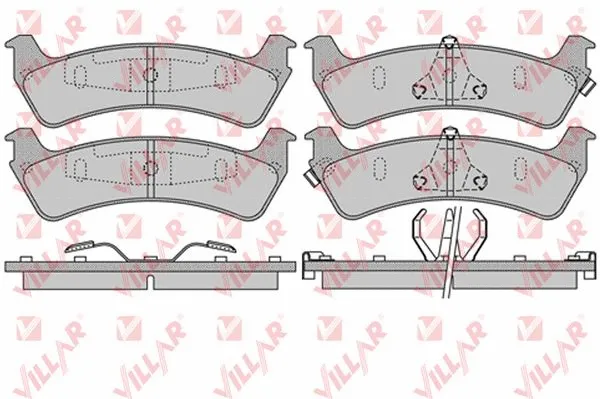 Brake Pad Set, disc brake (626.0990)