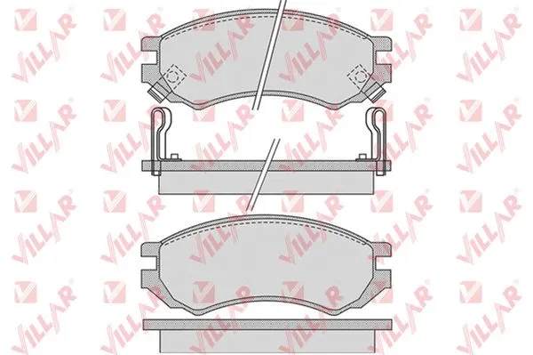 Brake Pad Set, disc brake (626.1008)