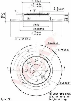 Brake Disc (628.2089)