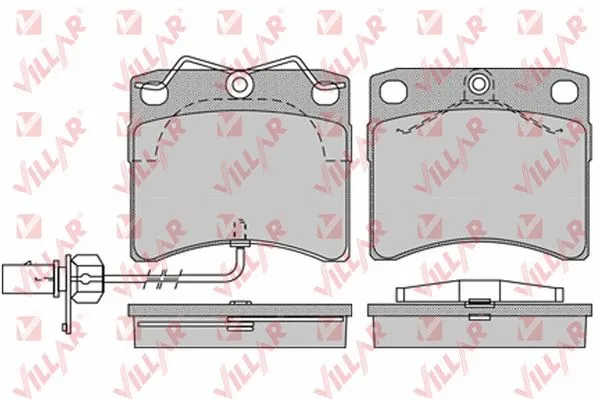 Brake Pad Set, disc brake (626.0984)