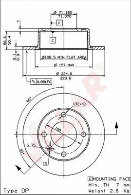 Brake Disc (628.0270)