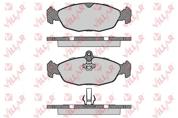 Brake Pad Set, disc brake (626.0895)