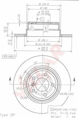 Brake Disc (628.1393)