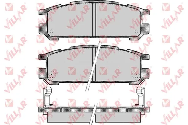 Brake Pad Set, disc brake (626.0517)