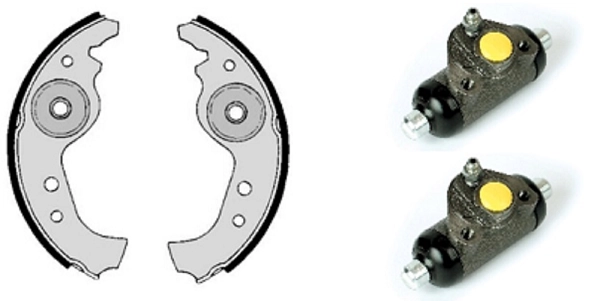 Brake Shoe Set (608.8383)