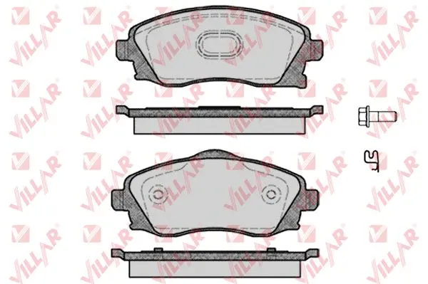 Brake Pad Set, disc brake (626.0758)