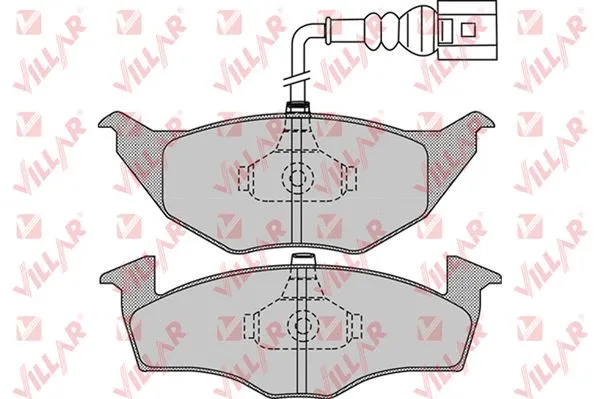 Brake Pad Set, disc brake (626.0972)