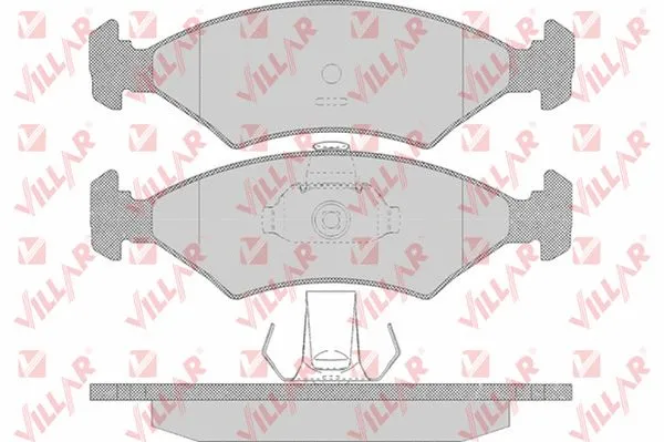 Brake Pad Set, disc brake (626.0628)