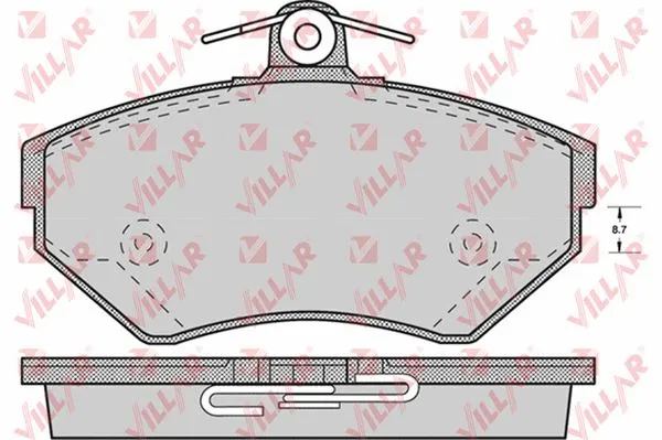 Brake Pad Set, disc brake (626.0718)