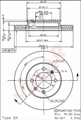 Brake Disc (628.1718)