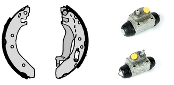 Brake Shoe Set (608.8029)