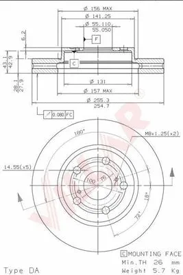 Brake Disc (628.1671)