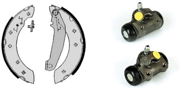 Brake Shoe Set (608.8027)