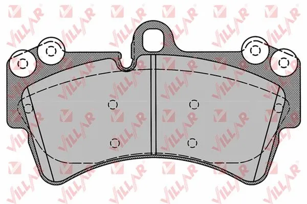 Brake Pad Set, disc brake (626.1257)