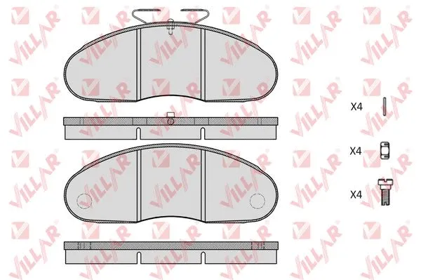 Brake Pad Set, disc brake (626.0414)
