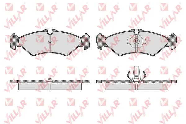 Brake Pad Set, disc brake (626.1614)