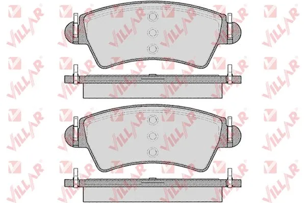 Brake Pad Set, disc brake (626.1105)