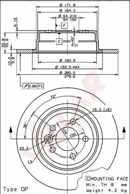 Brake Disc (628.1439)