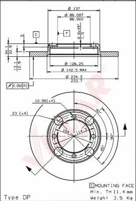Brake Disc (628.1404)