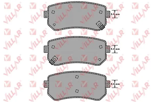 Brake Pad Set, disc brake (626.1344)