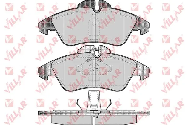 Brake Pad Set, disc brake (626.0608)