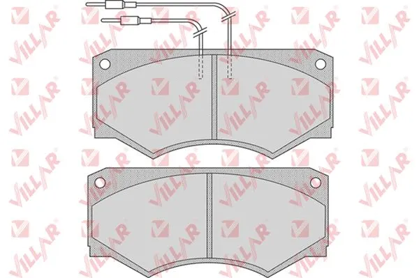 Brake Pad Set, disc brake (626.0733)