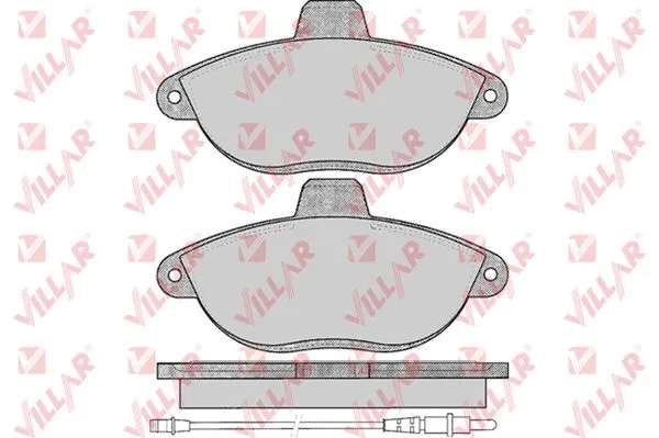 Brake Pad Set, disc brake (626.0346)