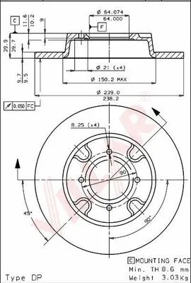 Brake Disc (628.1270)