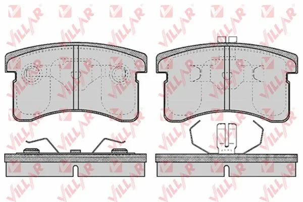 Brake Pad Set, disc brake (626.0458)