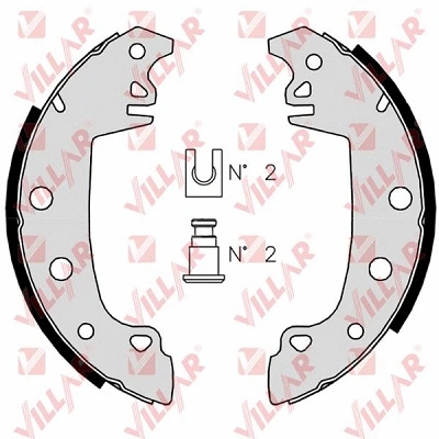 Brake Shoe Set (629.0353)