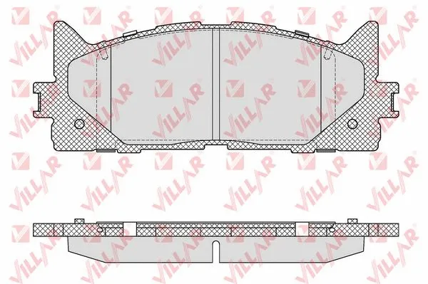 Brake Pad Set, disc brake (626.1593)