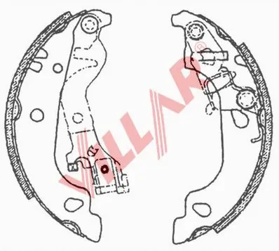 Brake Shoe Set (629.0709)