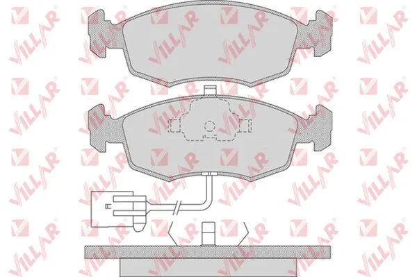 Brake Pad Set, disc brake (626.0744)