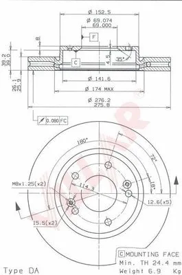 Brake Disc (628.1830)