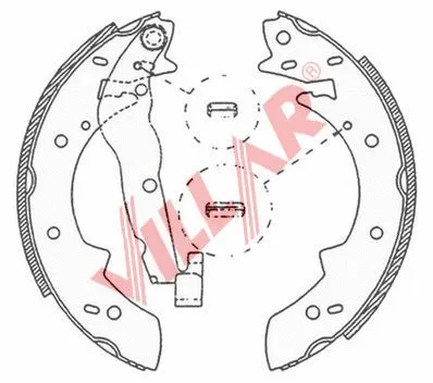 Brake Shoe Set (629.0523)