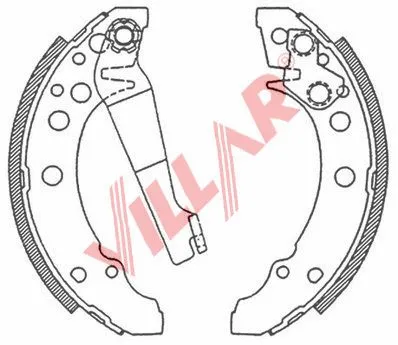 Brake Shoe Set (629.0502)