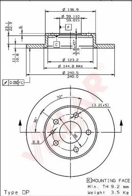 Brake Disc (628.1728)