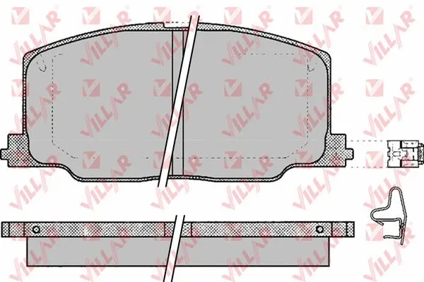 Brake Pad Set, disc brake (626.0068)