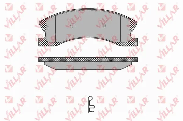 Brake Pad Set, disc brake (626.1365)