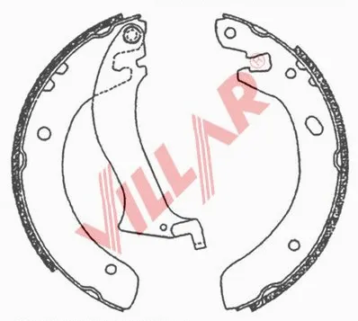 Brake Shoe Set (629.0703)