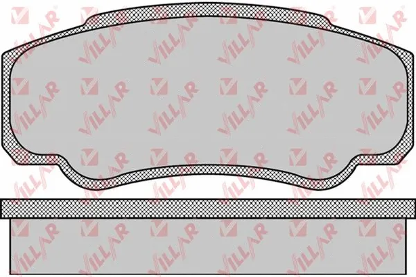 Brake Pad Set, disc brake (626.0885)