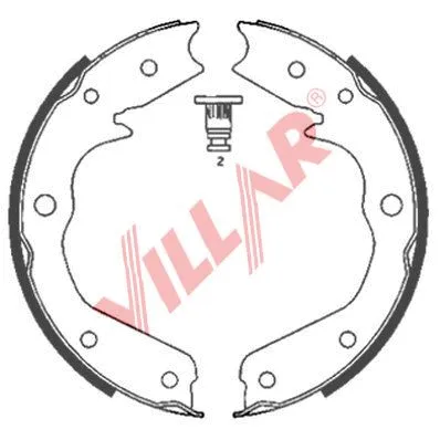 Brake Shoe Set, parking brake (629.0850)