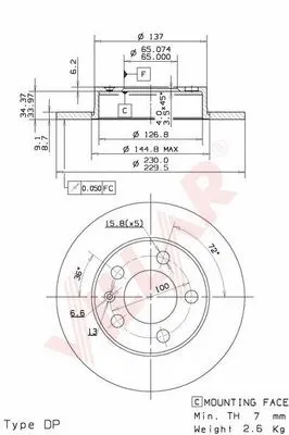Brake Disc (628.0155)